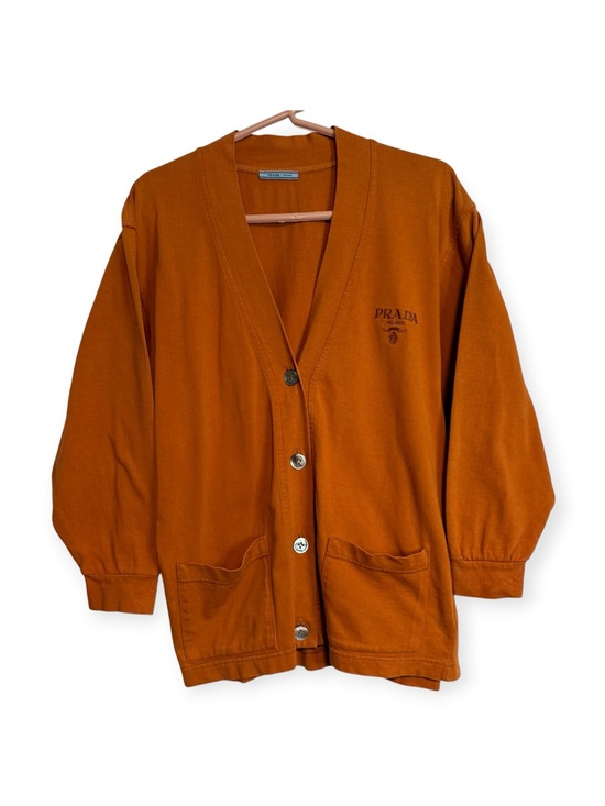 Prada Tops - Vintage Prada Orange Cardigan size S